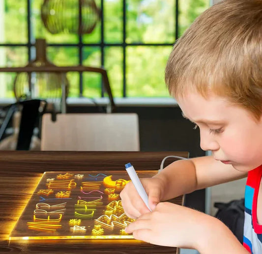 Tablette de Dessin Lumineuse pour enfant (7 feutres offerts)