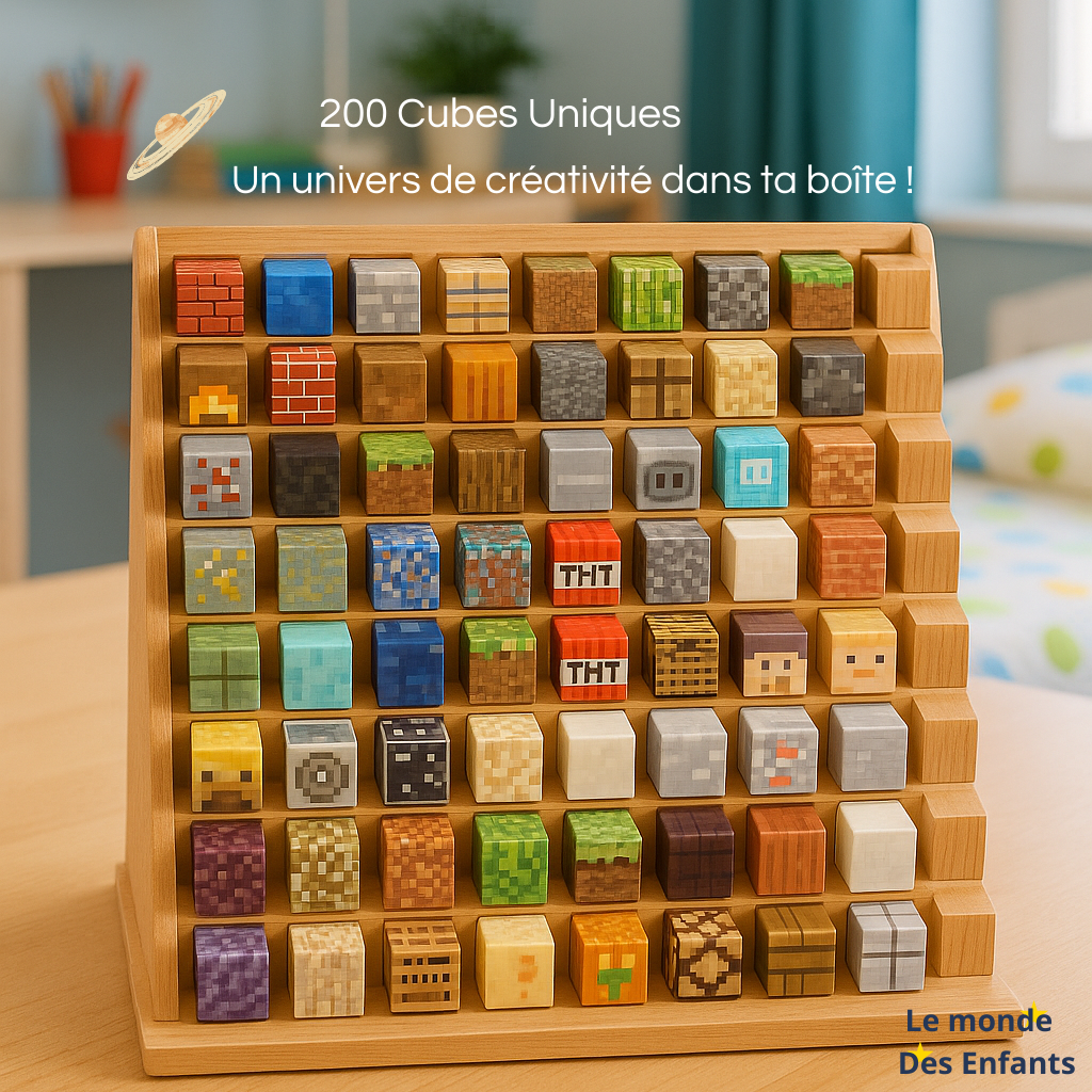 Cubes Magnétiques Minecraft : jeu de construction ludique et créatif