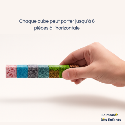 Cubes Magnétiques Minecraft : jeu de construction ludique et créatif