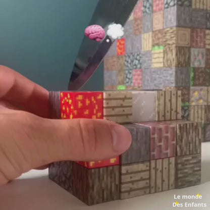 Cubes Magnétiques Minecraft : jeu de construction ludique et créatif